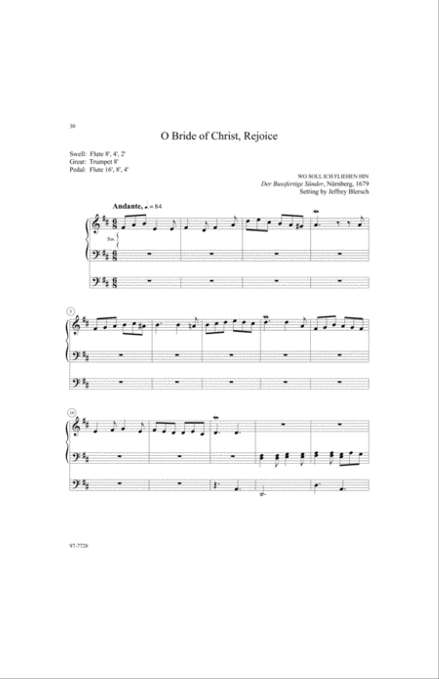 How Shall I Meet You: Seven Organ Preludes for Advent Organ scores gallery preview page 8