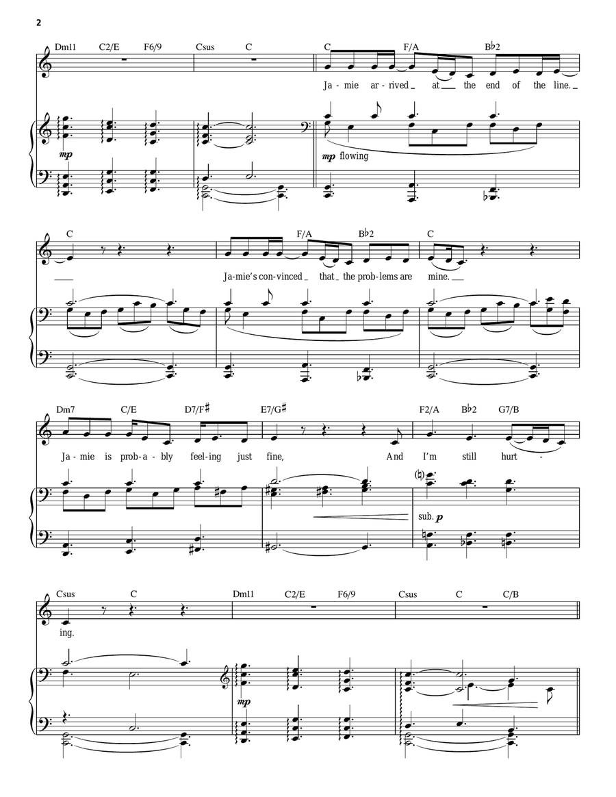 Still Hurting (from The Last 5 Years) Guitar scores gallery preview page 2