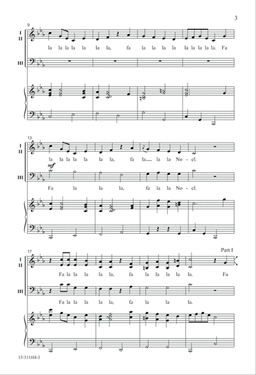 Fa La La Noel Fa La La Noel 3-Part scores gallery preview page 4