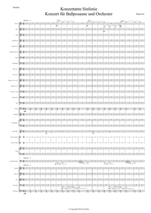 Konzertante Symphonie für Bassposaune und Orchester - Score Only