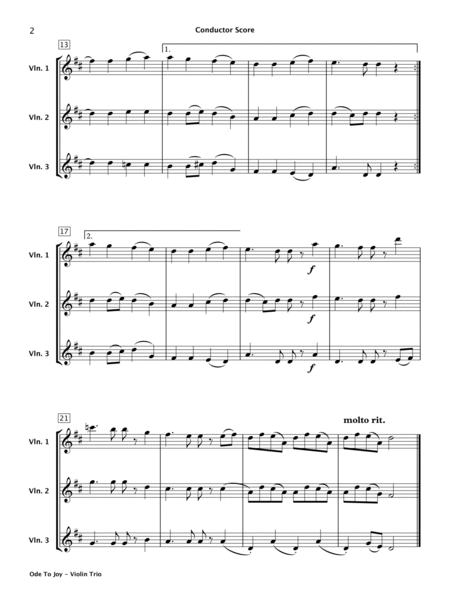 Ode To Joy (Violin Trio) image number null