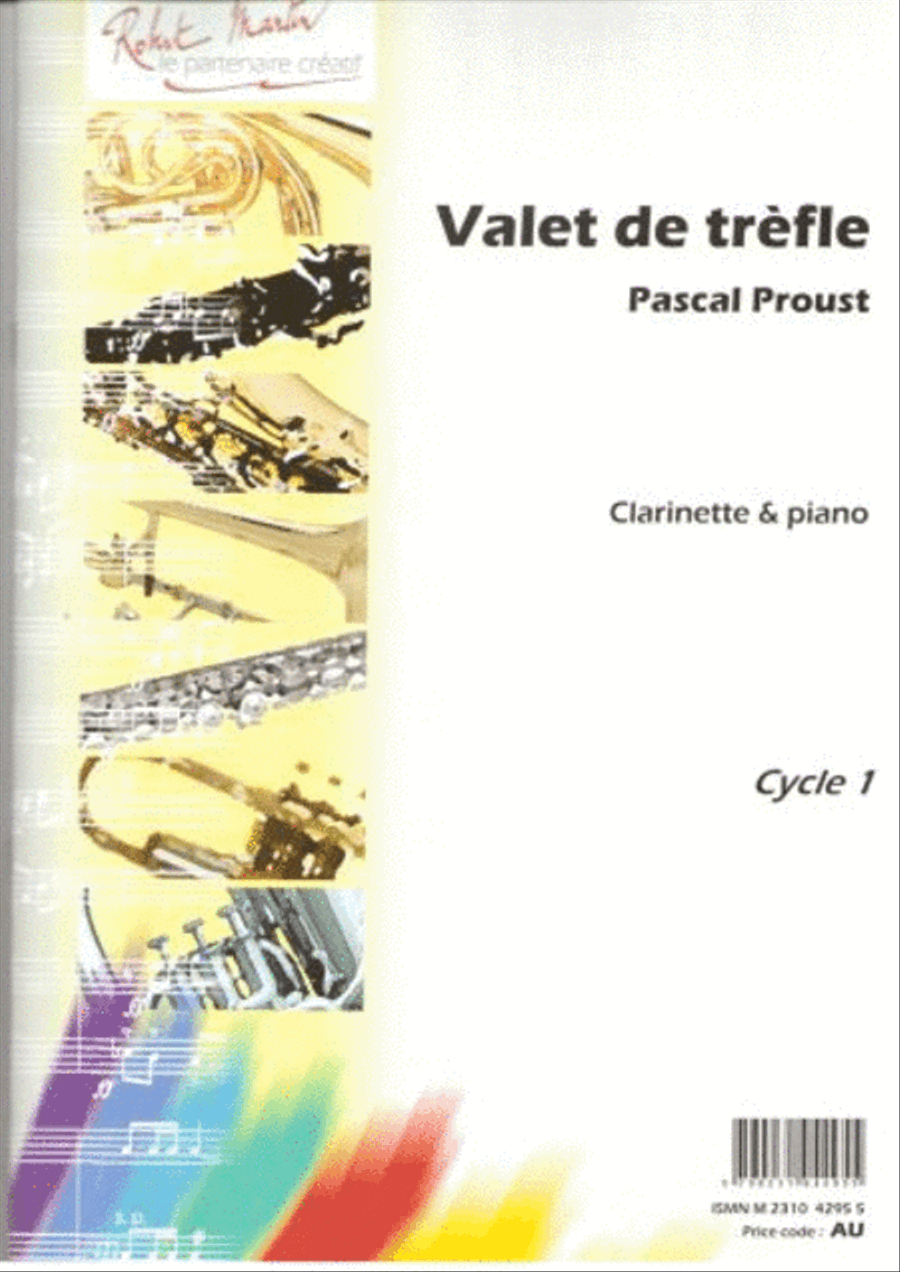 Valet de trêfle, pour clarinette Clarinet Solo scores gallery preview page 1