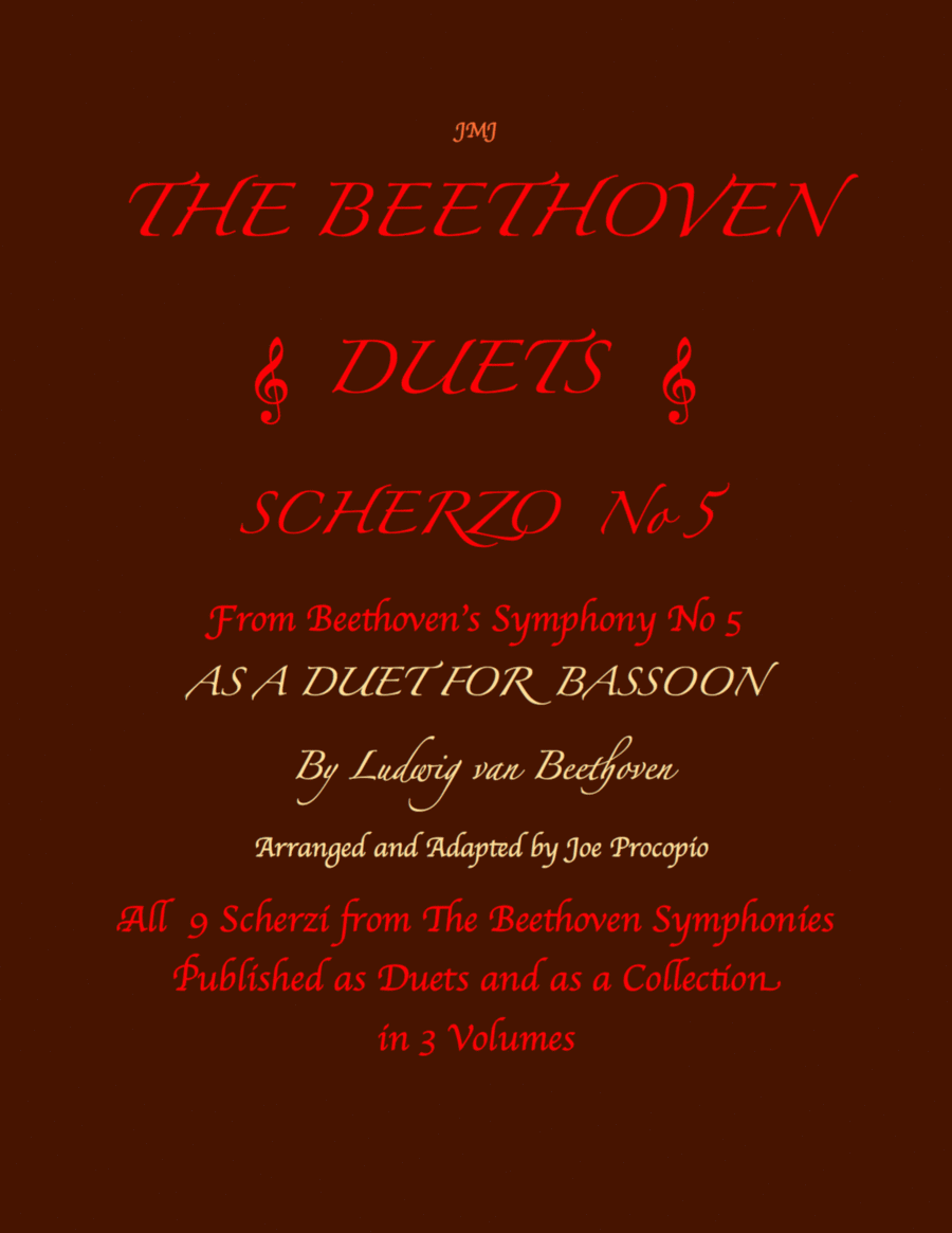 The Beethoven Duets For Bassoon Scherzo No. 5 image number null
