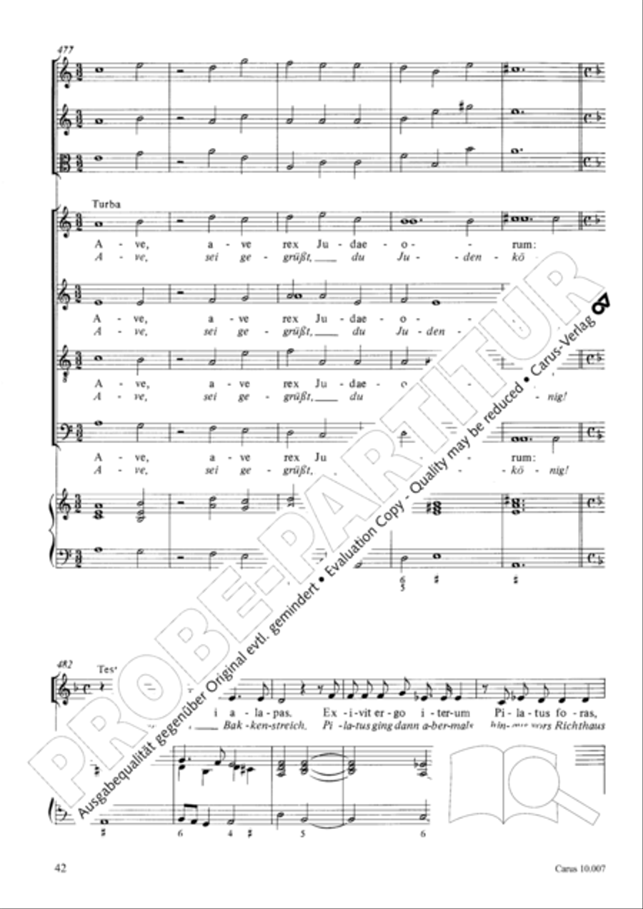 St. John Passion (Johannes-Passion) TB scores gallery preview page 43