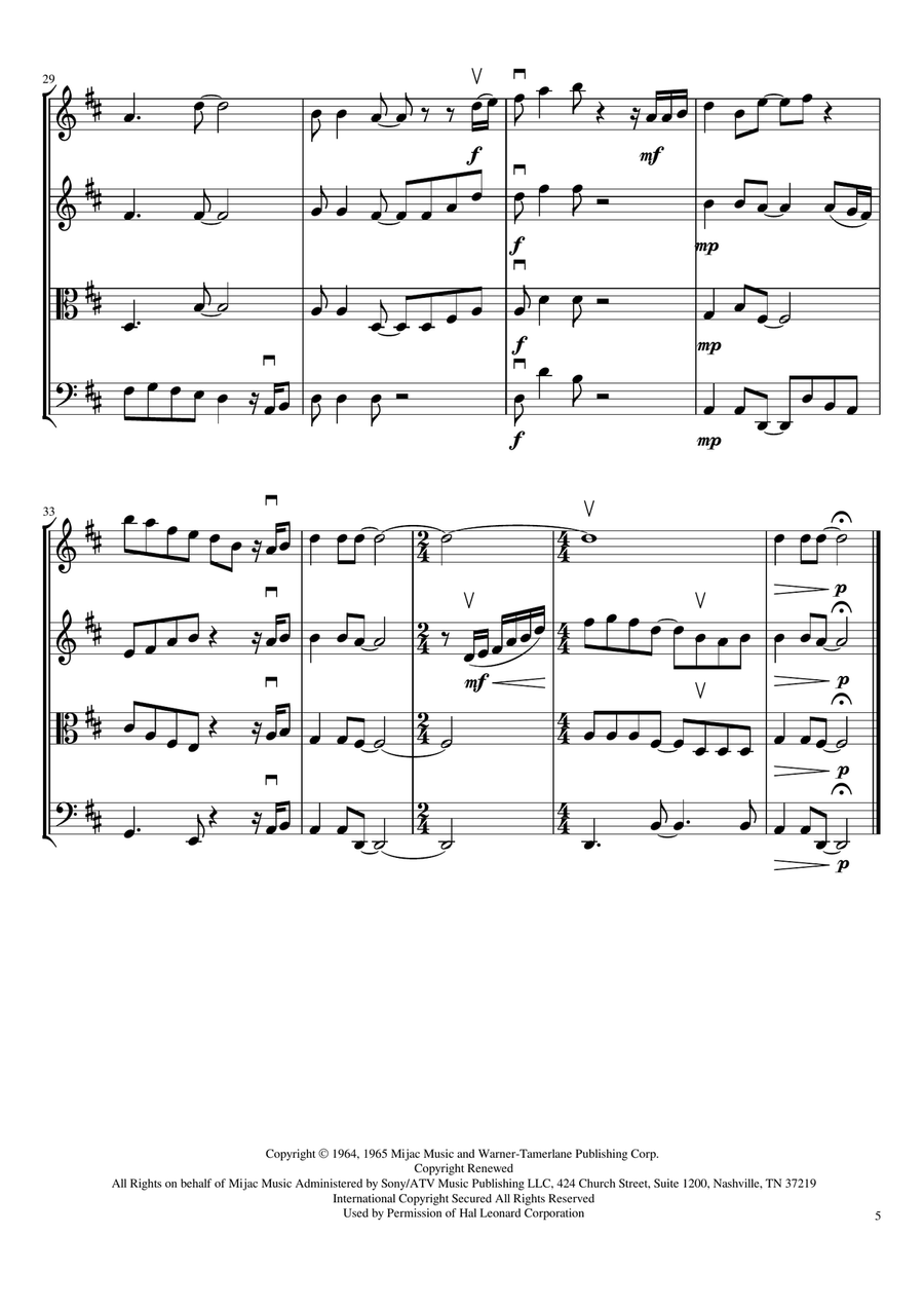 People Get Ready String Quartet scores gallery preview page 5