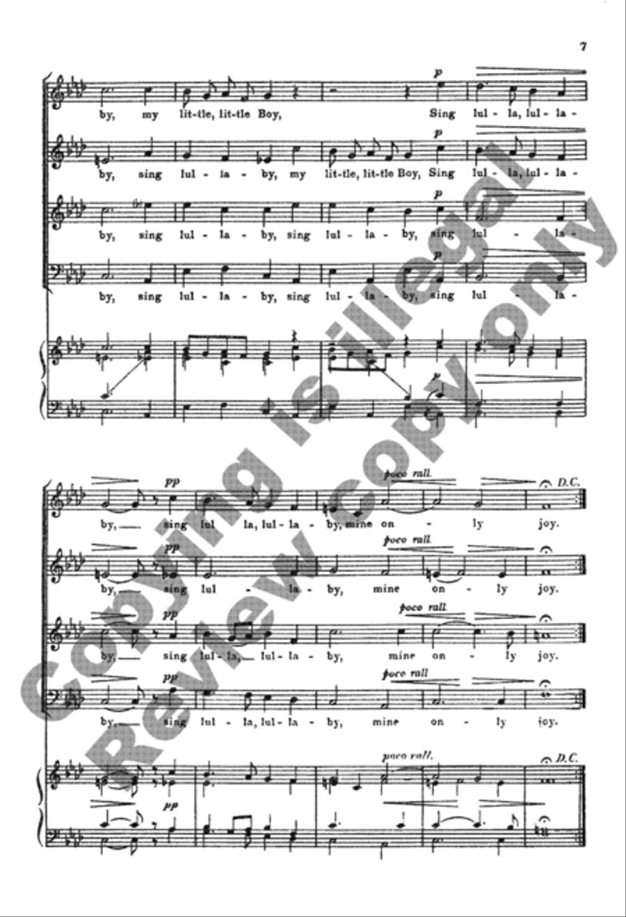 Upon My Lap My Sov'reign Sits 4-Part scores gallery preview page 6