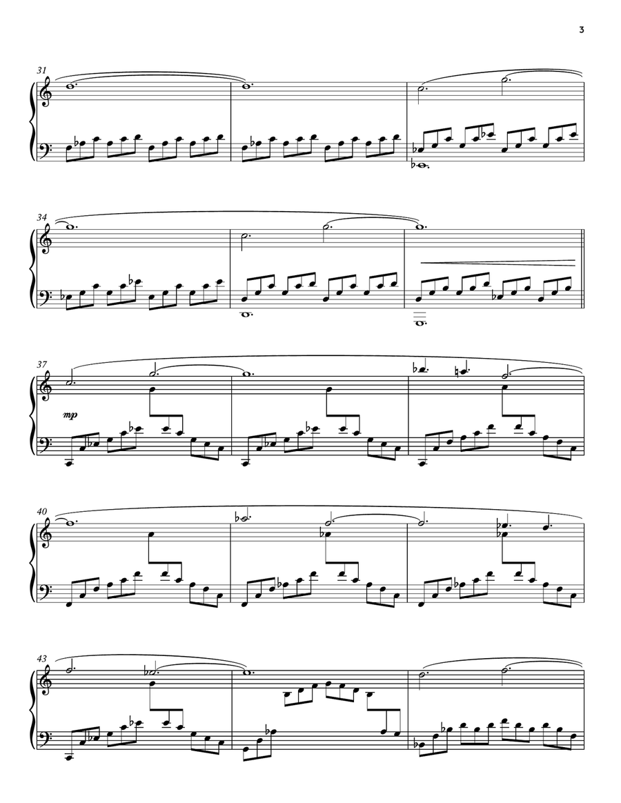 White Palace (Hollow Knight Piano Collections) Piano Solo scores gallery preview page 6
