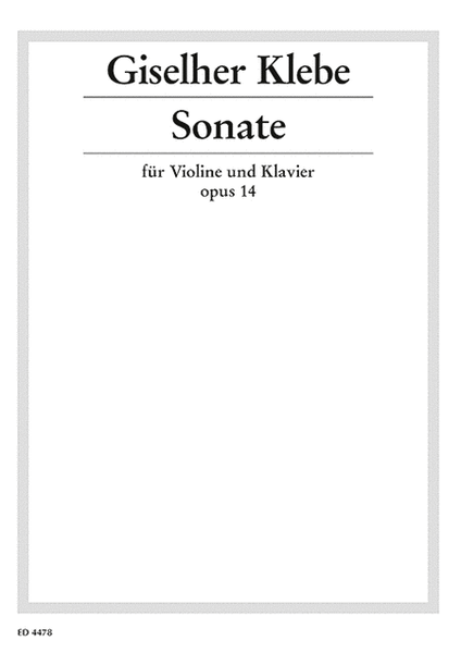 Violin Sonata Op. 14
