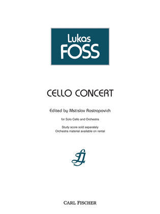 Book cover for Cello Concert