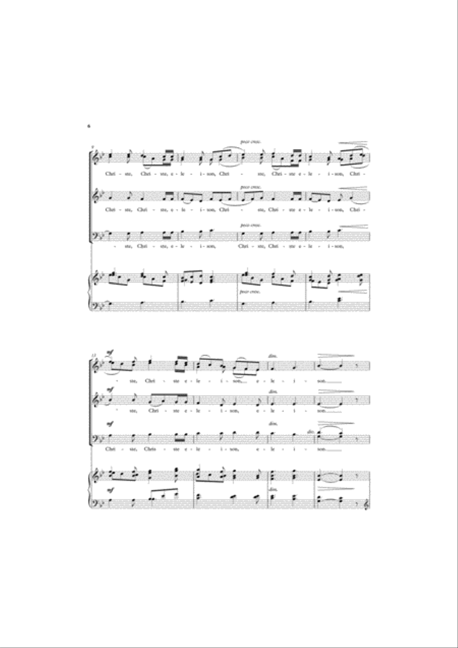 Missa 'Cantate' Missa 'Cantate' 4-Part scores gallery preview page 3