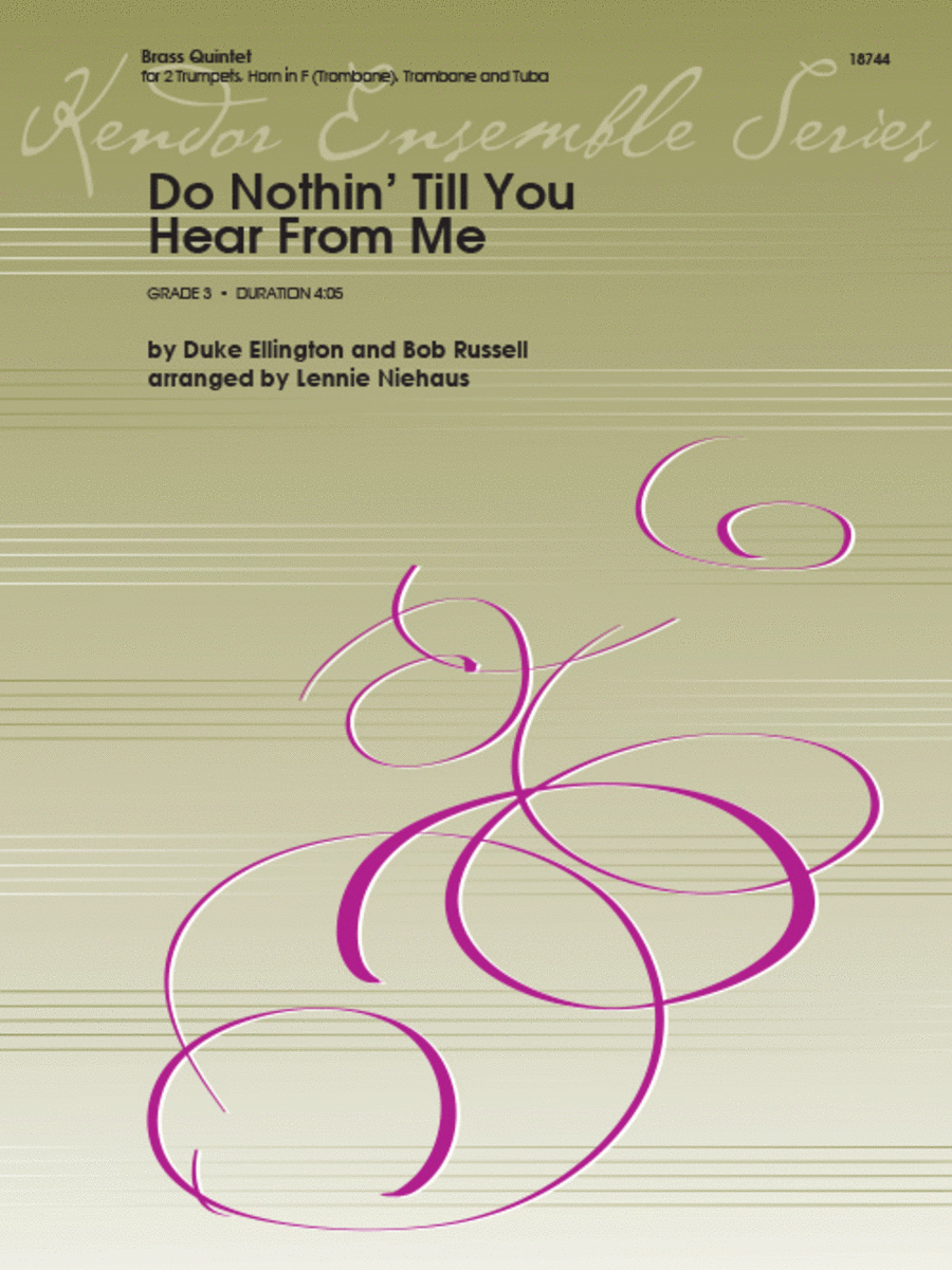 Duke Ellington, Bob Russell: Do Nothin