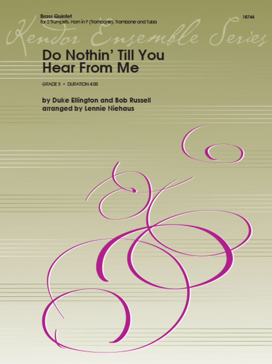 Do Nothin' Till You Hear From Me Horn scores gallery preview page 1