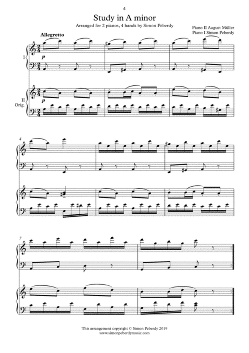5 Easy Pieces for 2 pianos Book 4. More classics arranged for 2 pianos, 4 hands by Simon Peberdy image number null