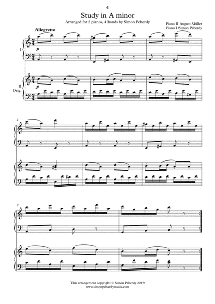 5 Easy Pieces for 2 pianos Book 4. More classics arranged for 2 pianos, 4 hands by Simon Peberdy image number null
