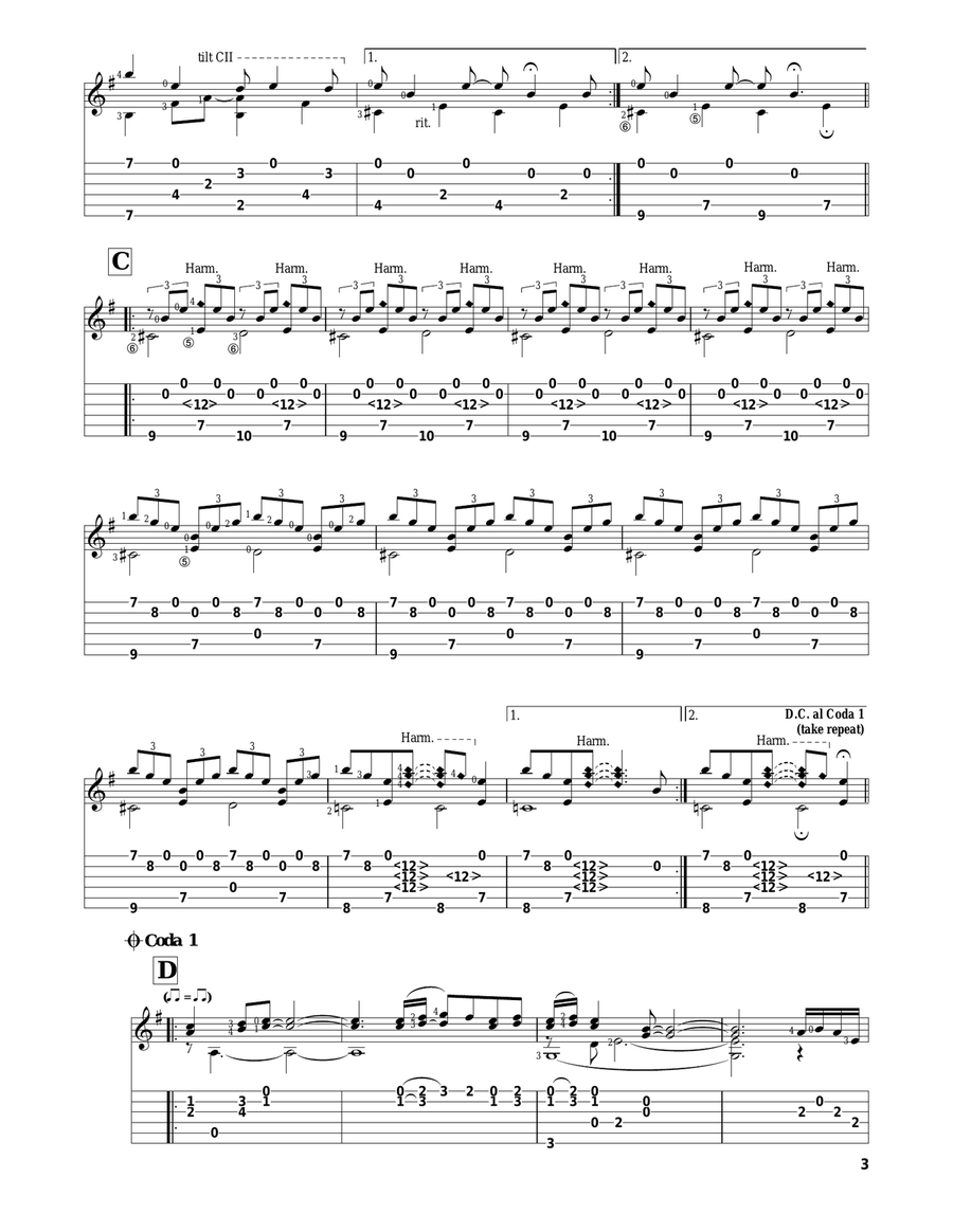 Moon Guitar Solo scores gallery preview page 3