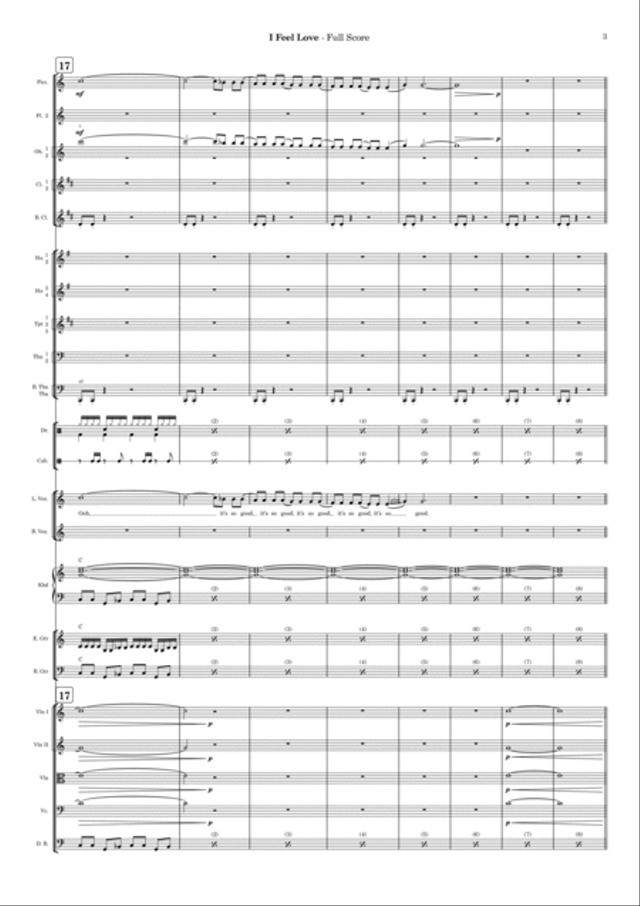 I Feel Love I Feel Love Full Orchestra scores gallery preview page 3