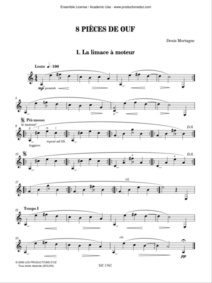 Album de vacances, vol. 2 / 8 pièces de Ouf Classical Guitar scores gallery preview page 3