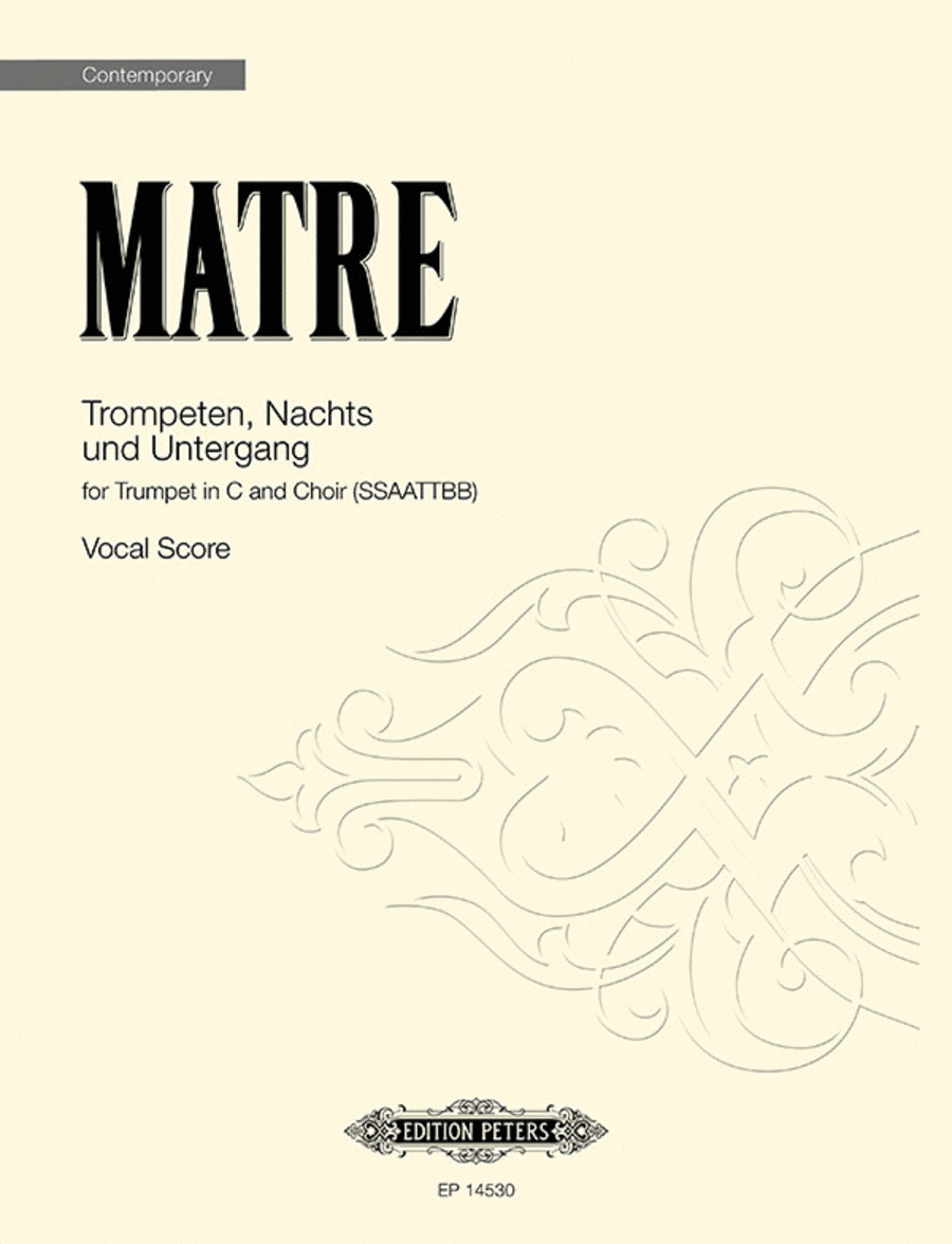 Trompeten, Nachts und Untergang SSAATTBB scores gallery preview page 1