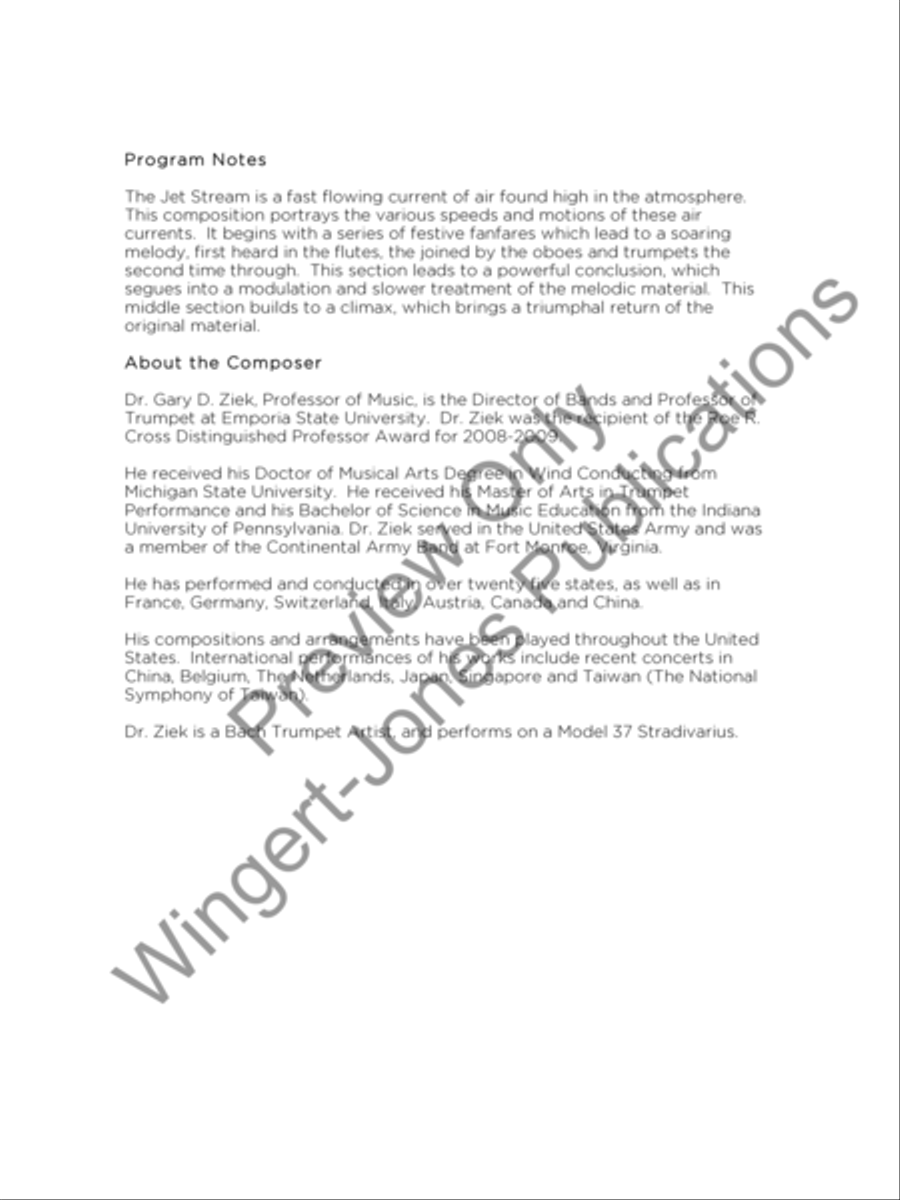 Jet Stream Concert Band scores gallery preview page 3