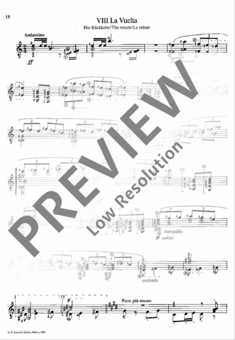 Miniaturas Miniaturas Classical Guitar scores gallery preview page 19