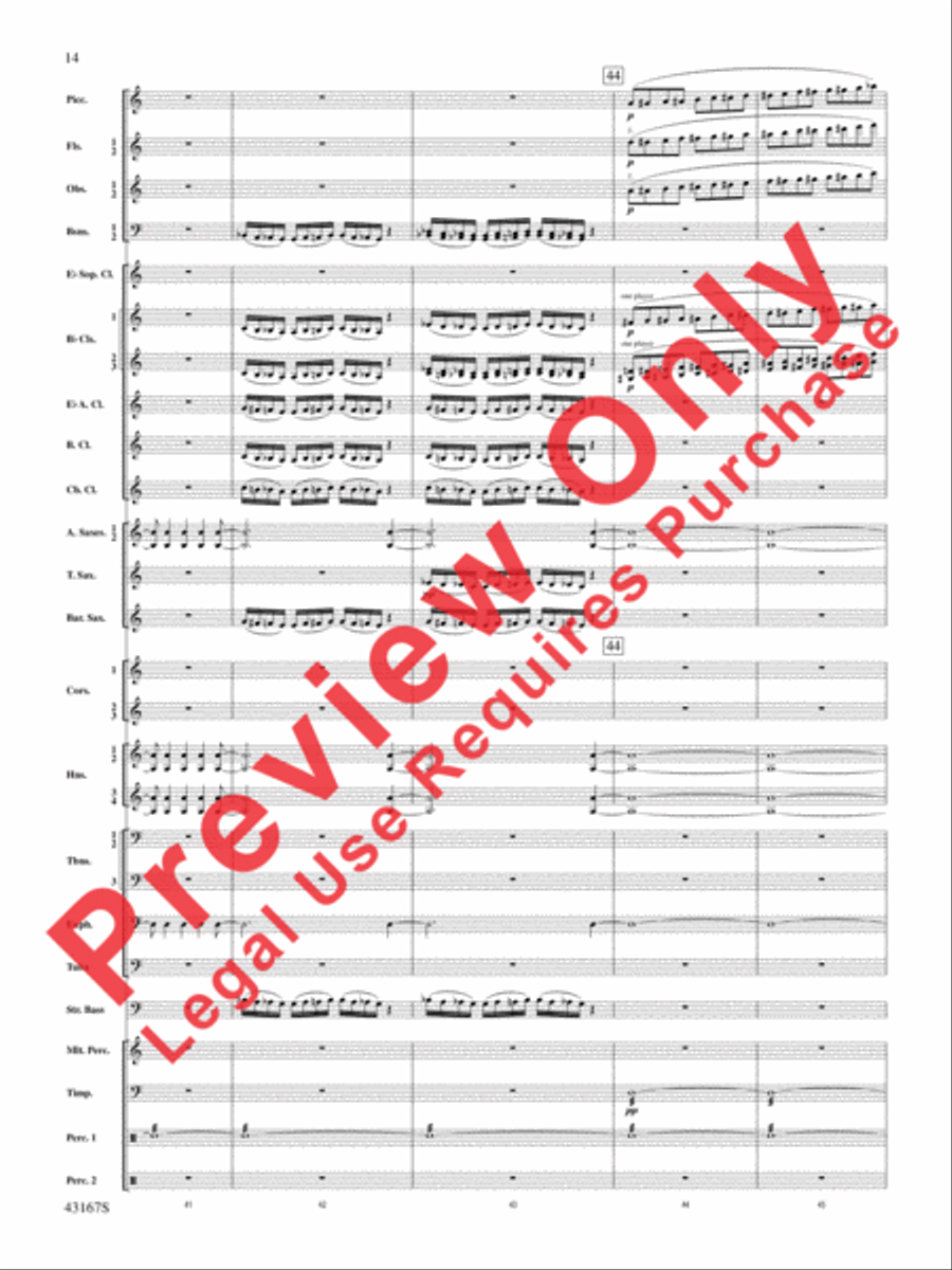 Down to the Sea in Ships (from the NBC TV Film Project 20) Concert Band scores gallery preview page 15
