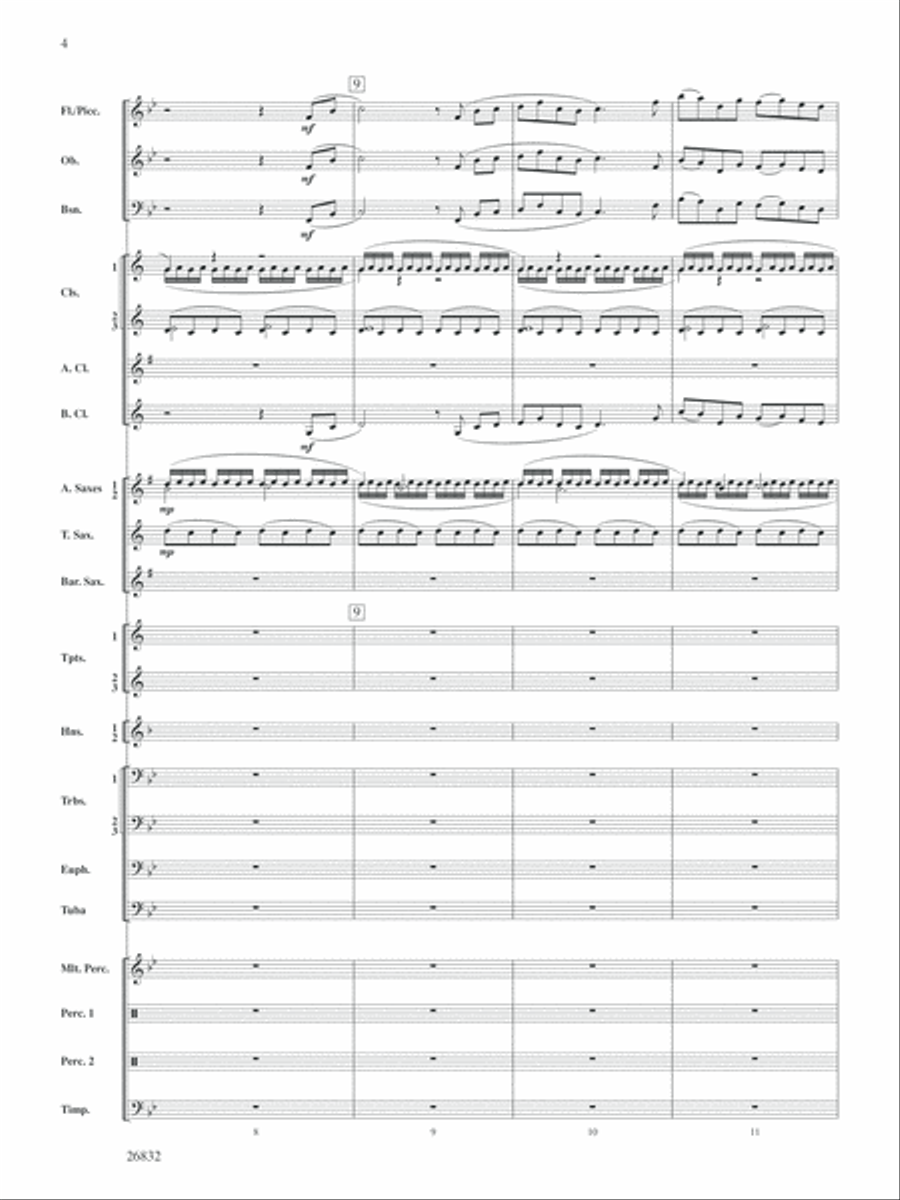 Charleston Harbor Celebration: Score Concert Band scores gallery preview page 4