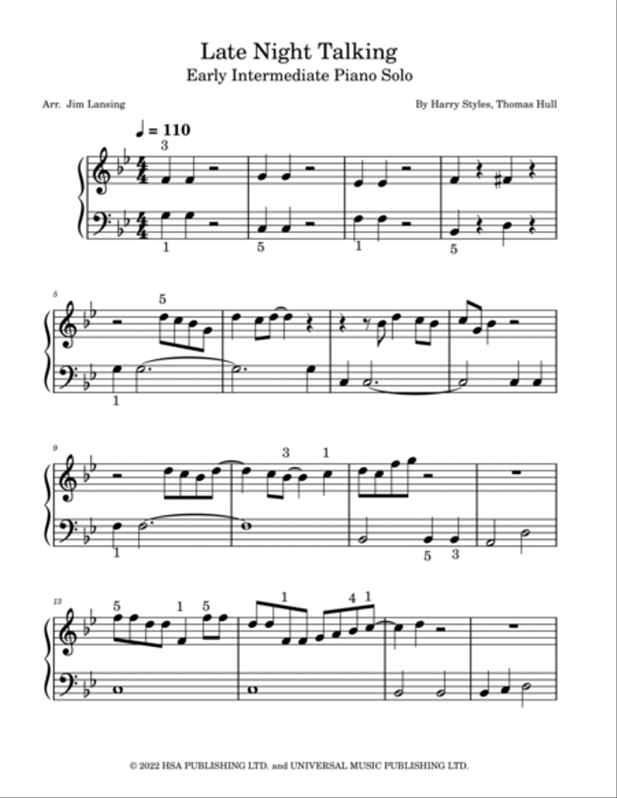 Late Night Talking Piano Method scores gallery preview page 2
