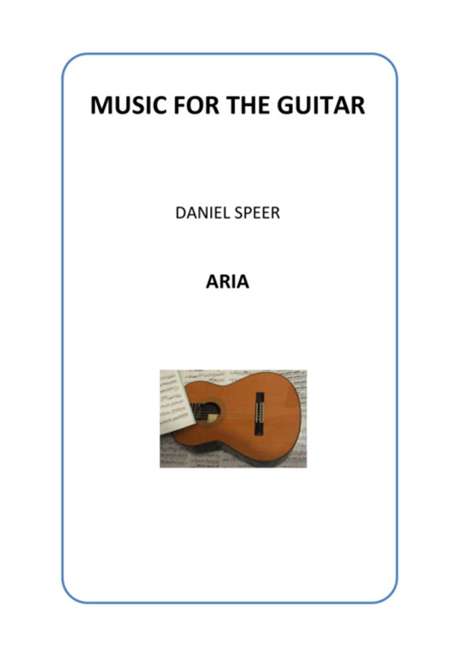Aria - Daniel Speer Classical Guitar scores gallery preview page 1