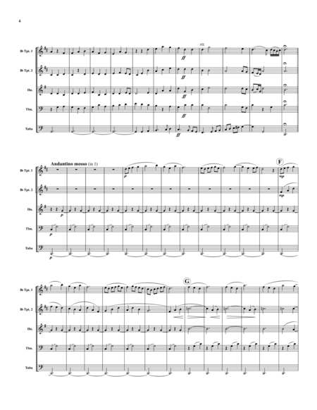 Suite from "Ancient Airs and Dances" by Ottorino Respighi Brass Quintet - Digital Sheet Music