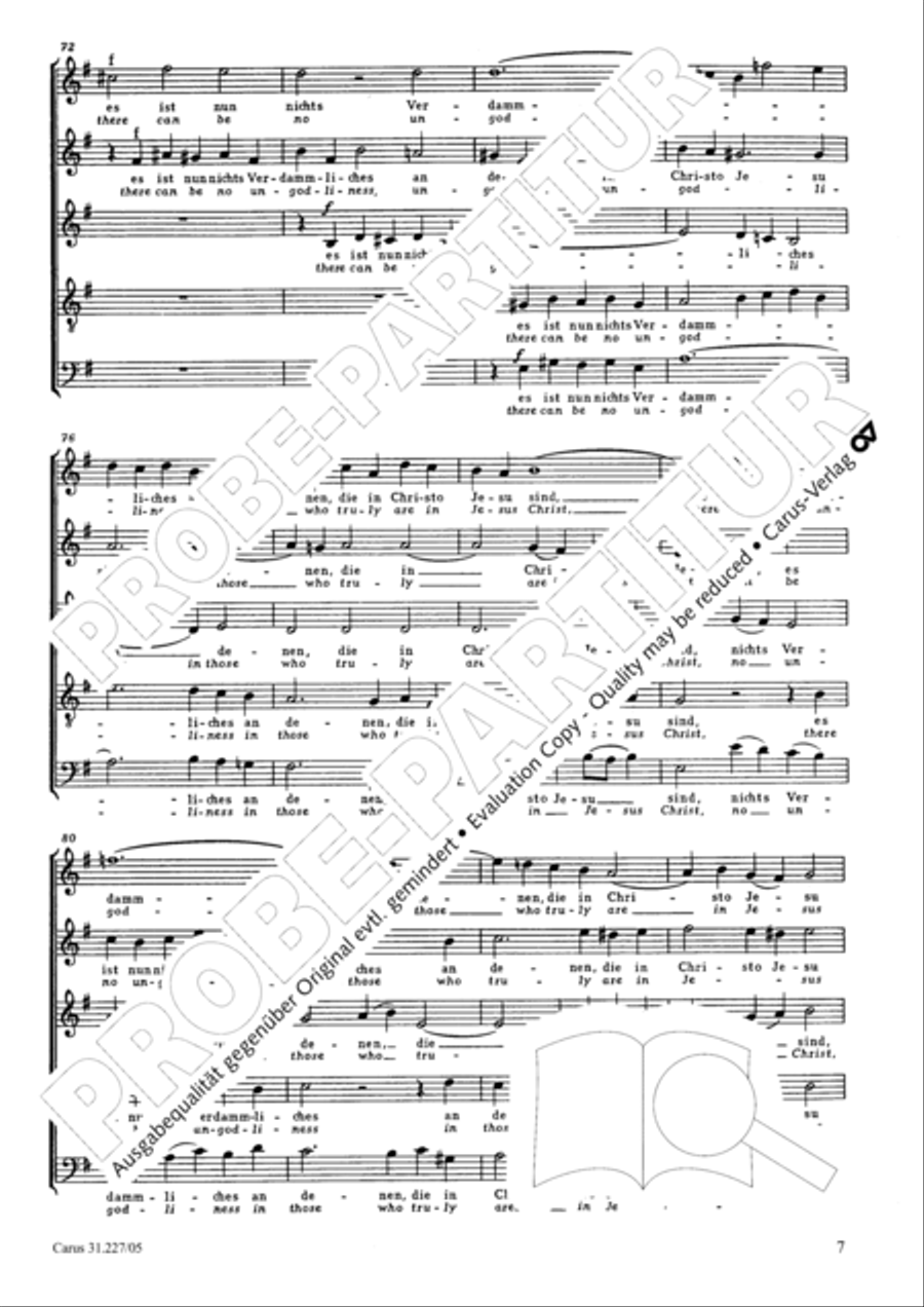 Jesu, my salvation (Jesu, thou my pleasure) SSATB scores gallery preview page 8
