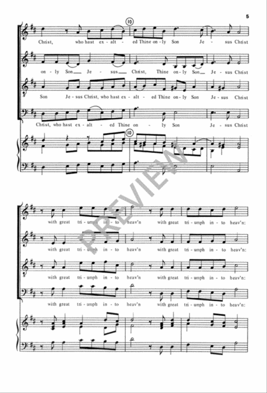 O God, the King of Glory O God, the King of Glory 4-Part scores gallery preview page 6