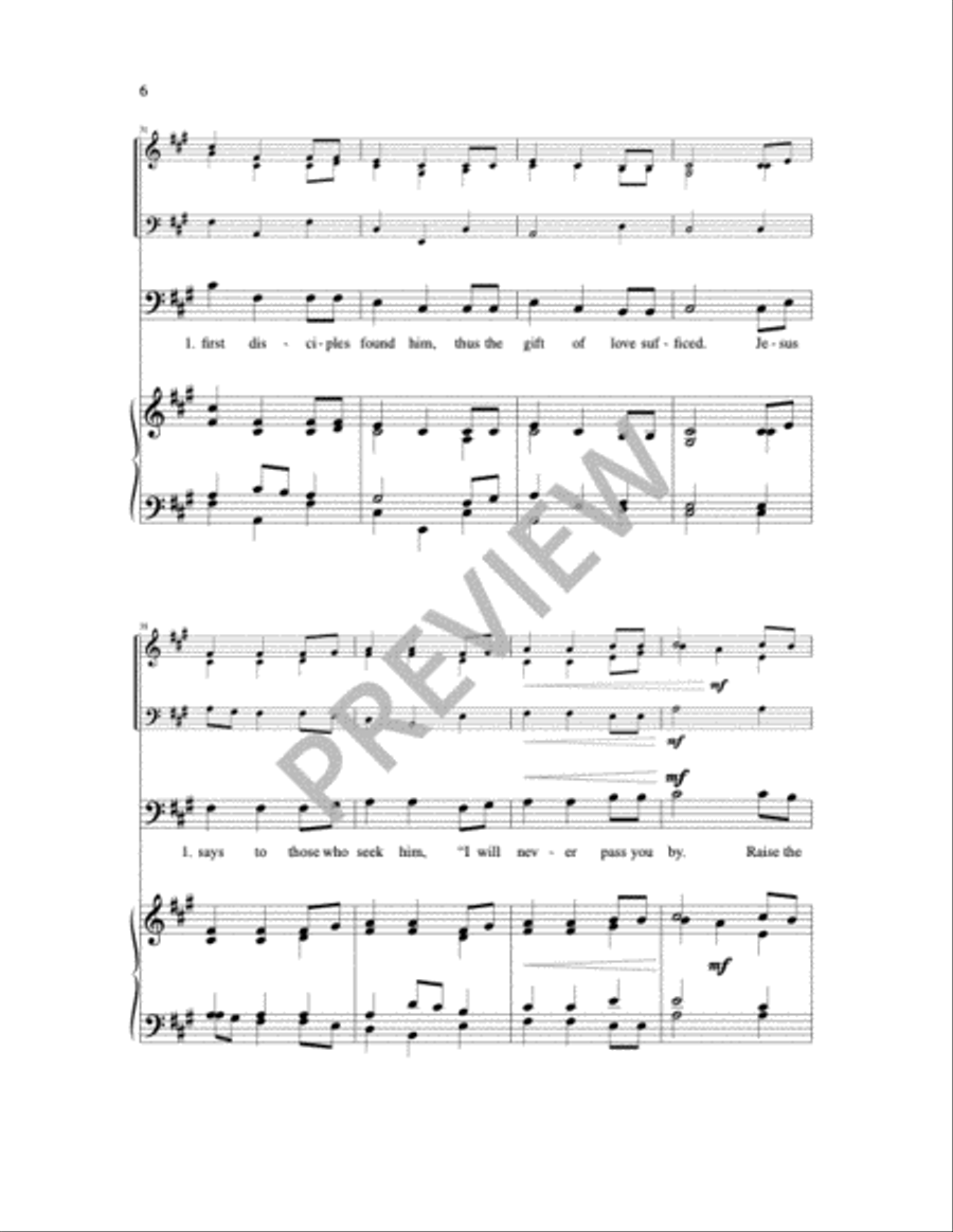 Those Who Love and Those Who Labor Choir scores gallery preview page 6