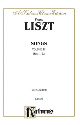 Book cover for Songs, Volume 3