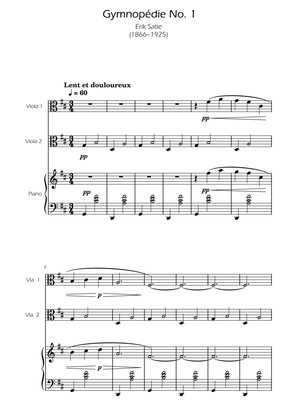 Gymnopedie No. 1 - Viola Duet w/ Piano