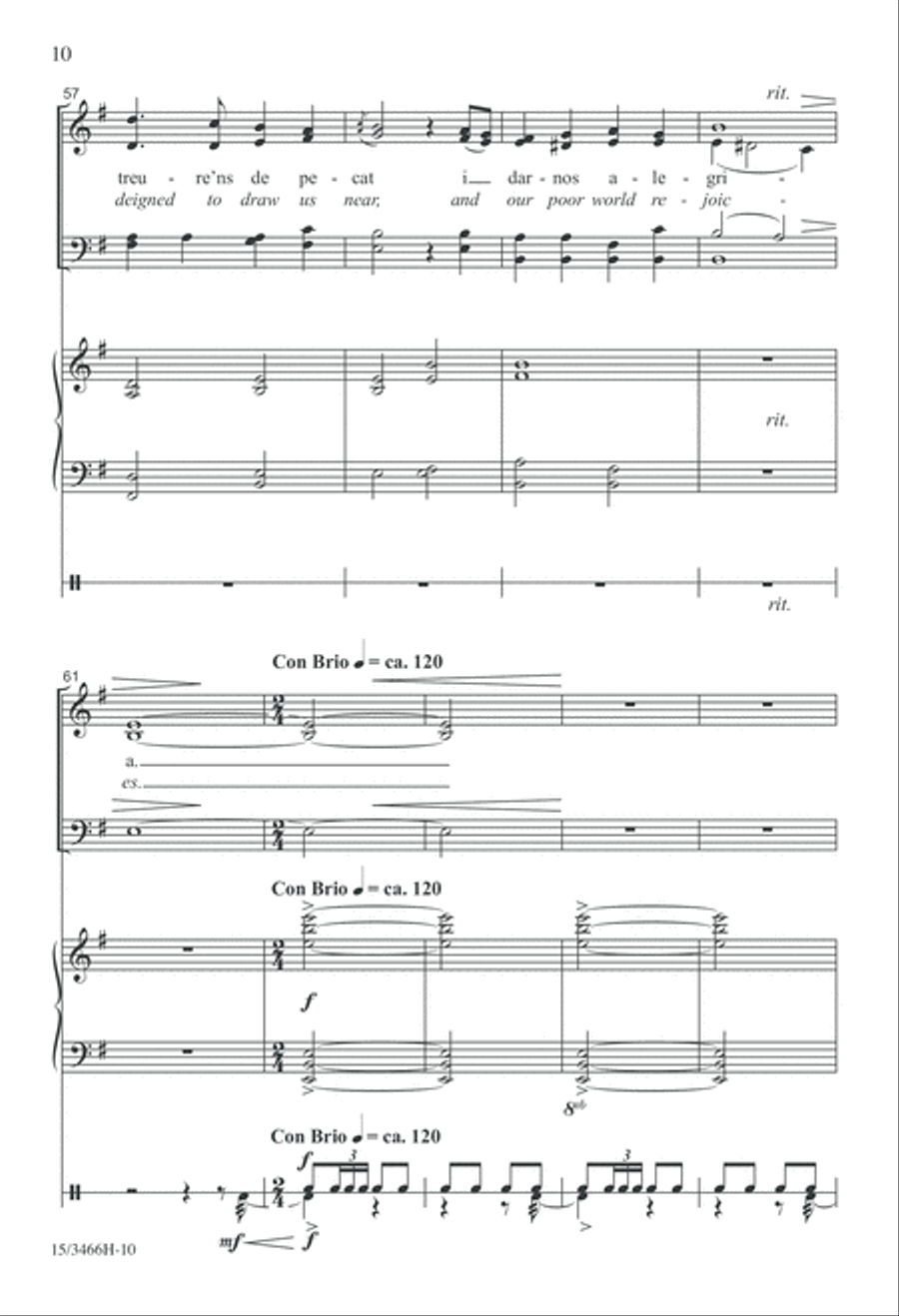 Tres Villancicos Españoles 4-Part scores gallery preview page 10