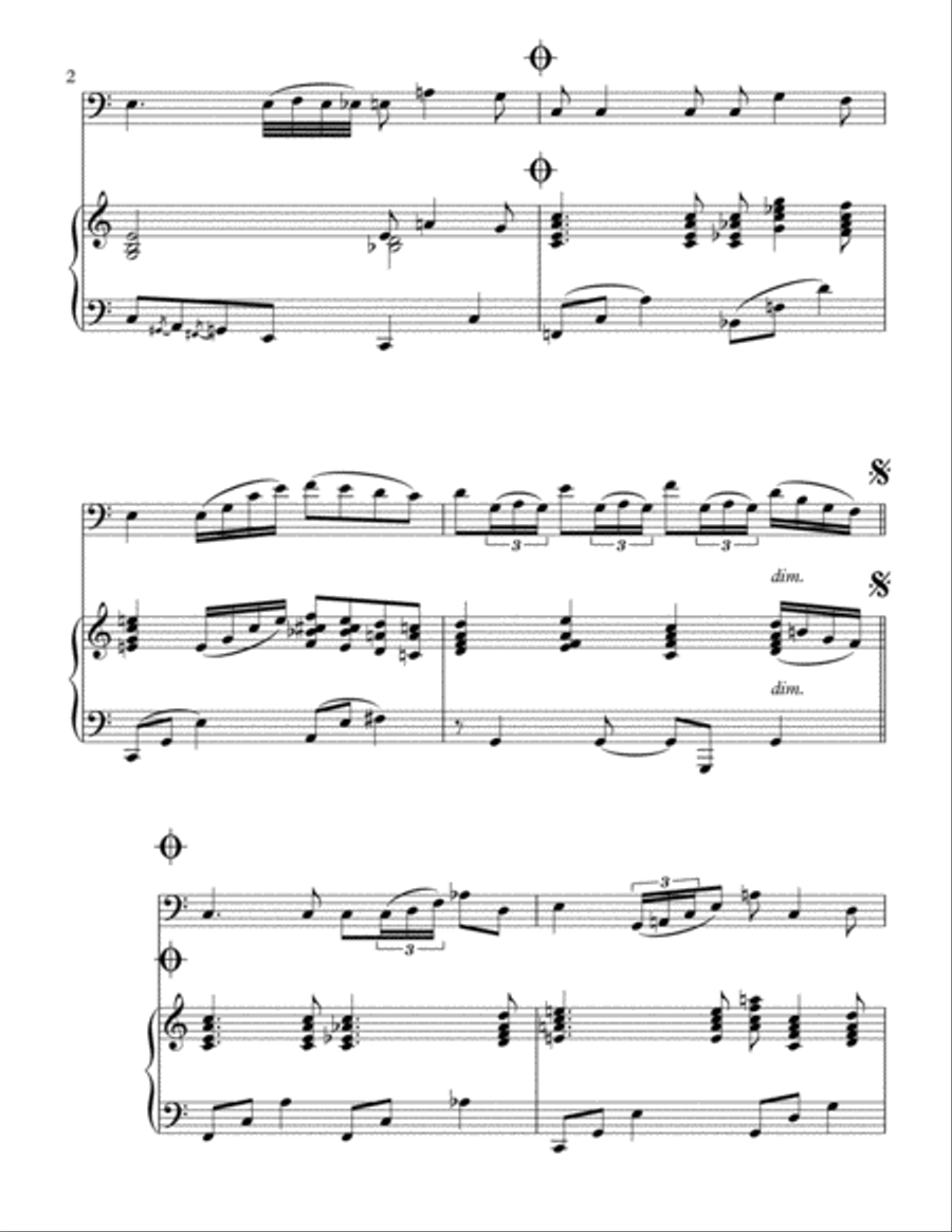 White Christmas Trombone Duet scores gallery preview page 3