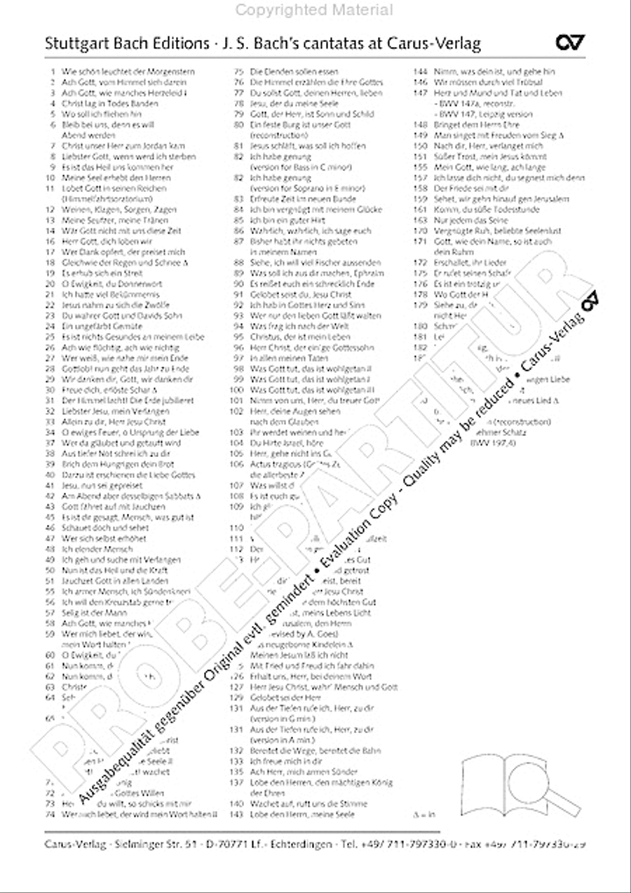 Heart and mouth and thought and action (Herz und Mund und Tat und Leben) (Herz und Mund und Tat und Leben) 4-Part scores gallery preview page 62