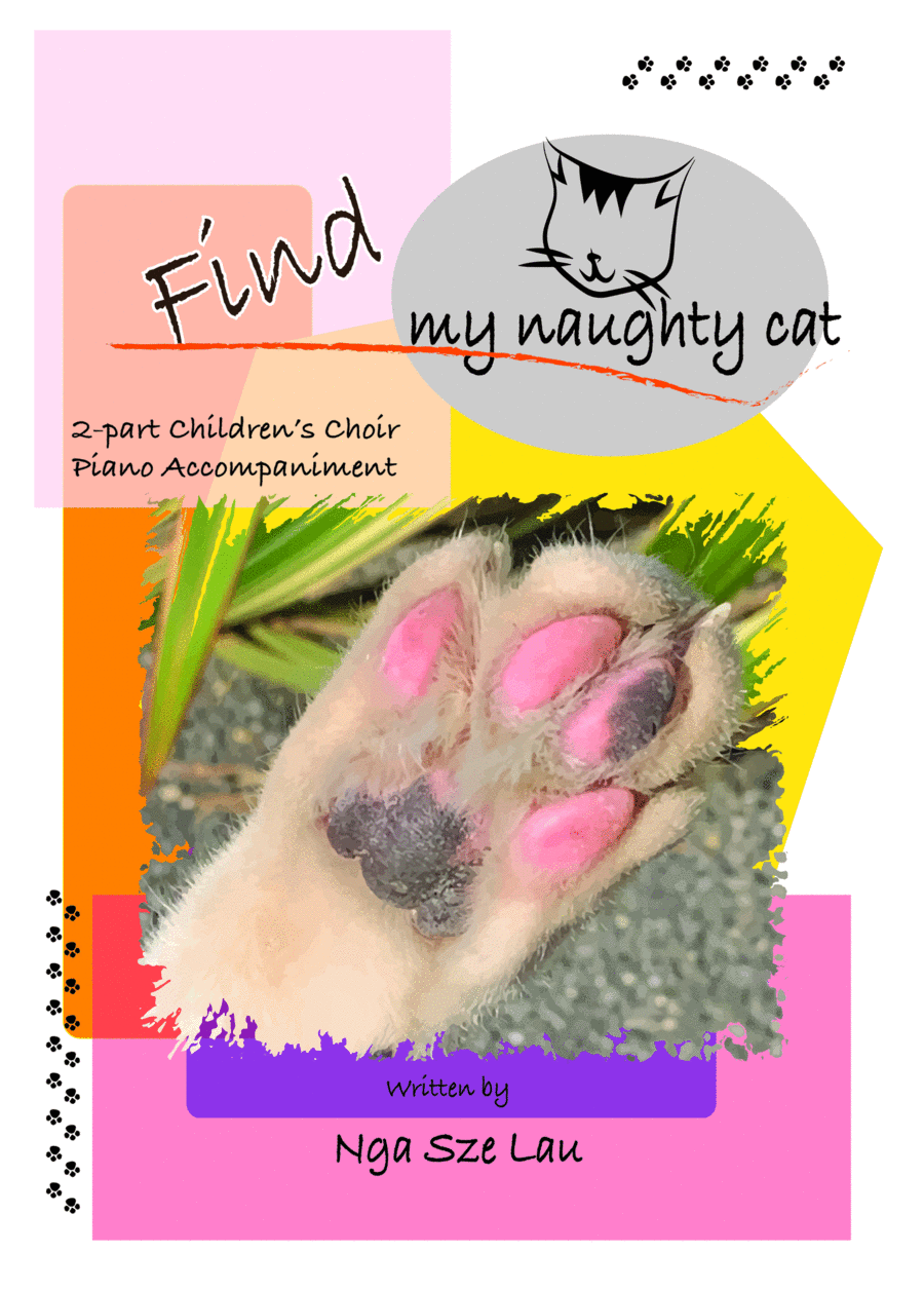 Find My Naughty Cat - 2 Part Children's Choir 2-Part scores gallery preview page 1