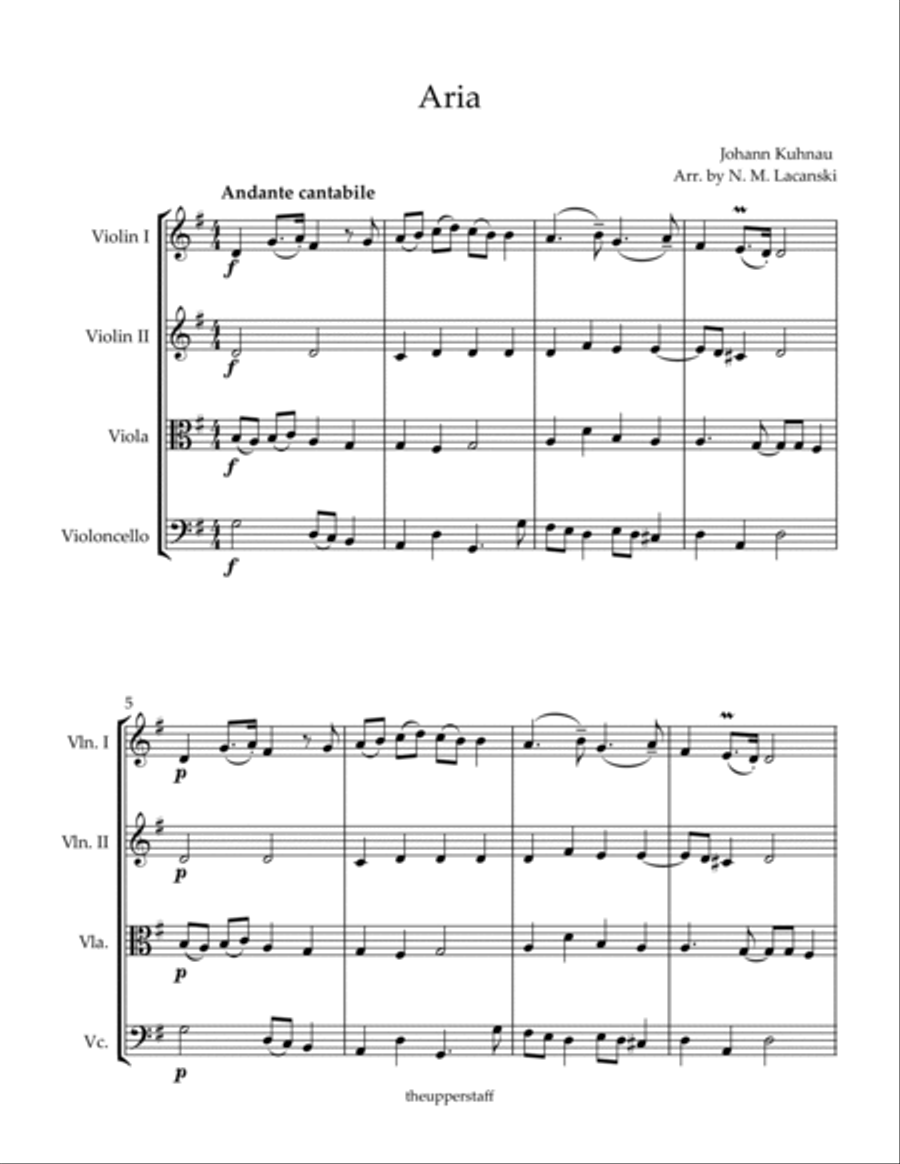 Aria String Quartet scores gallery preview page 2