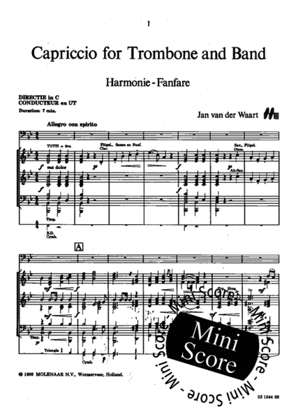 Capriccio for Trombone and Band