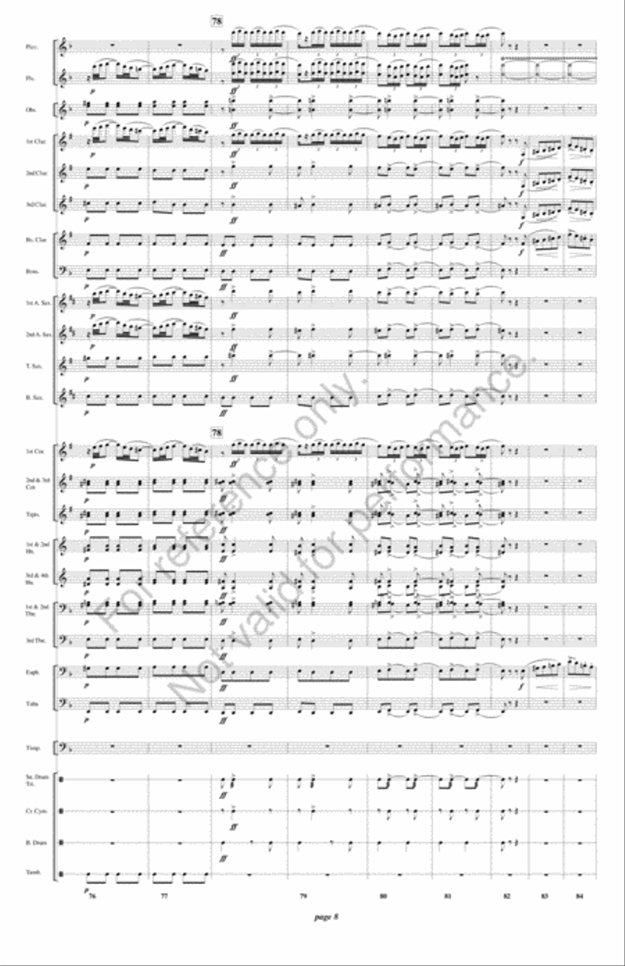 Fatinitza Concert Band scores gallery preview page 9
