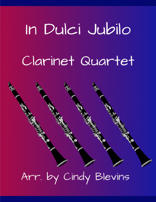 Book cover for In Dulci Jubilo, for Clarinet Quartet