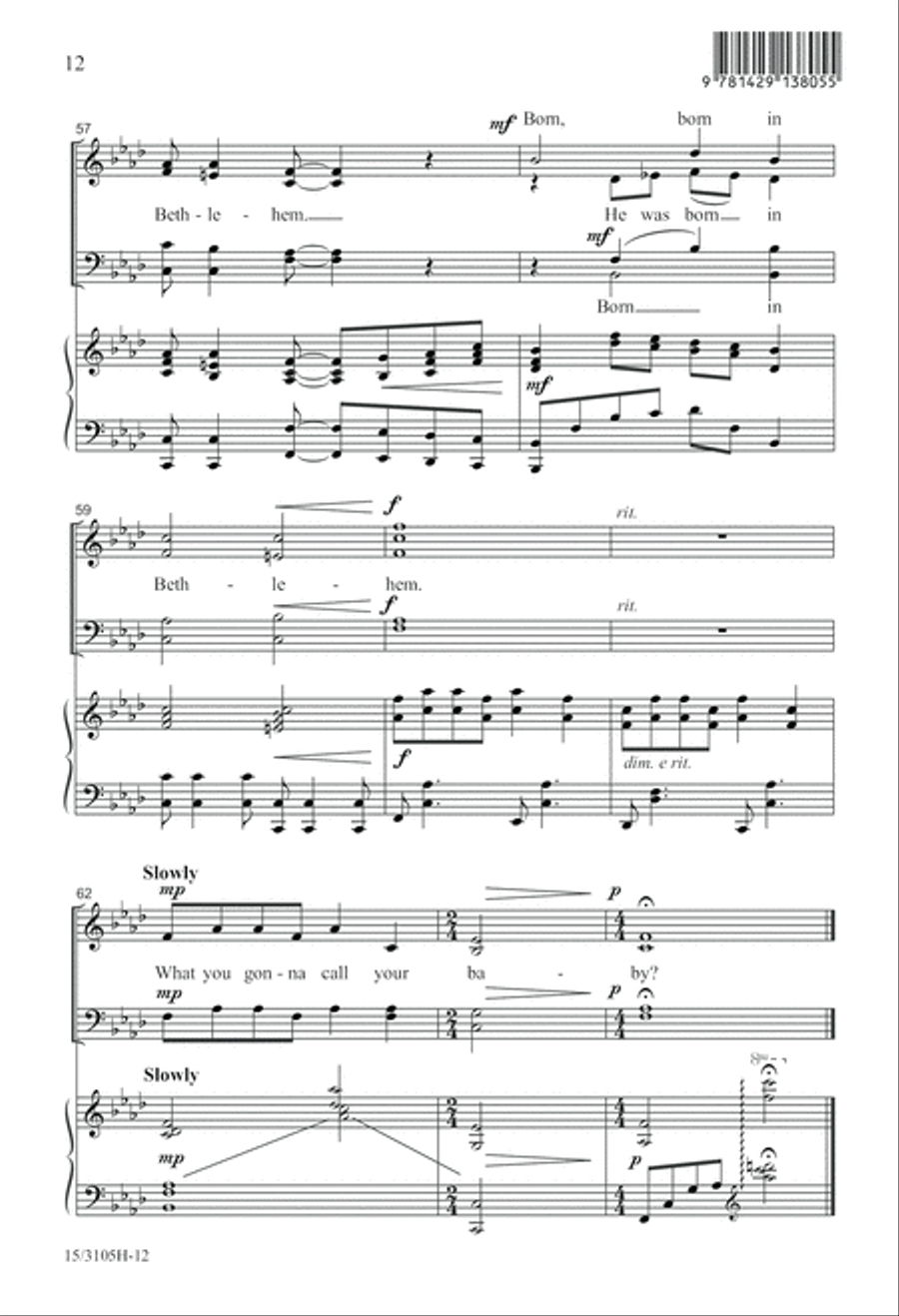 What You Gonna Call Your Pretty Little Baby? 4-Part scores gallery preview page 13