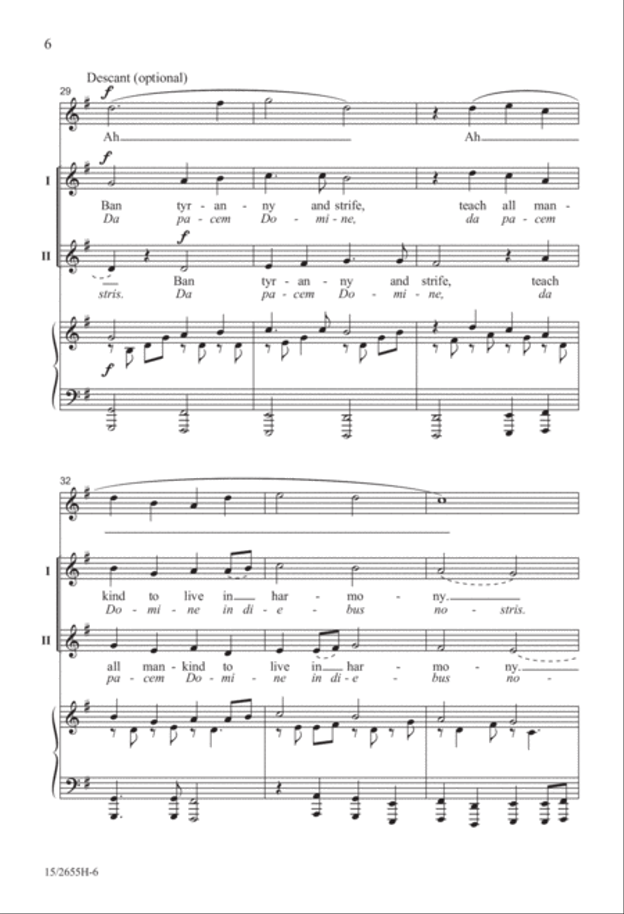 Bring Us Peace Bring Us Peace A Cappella scores gallery preview page 7