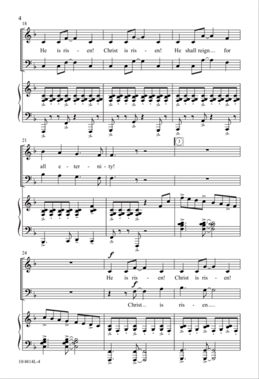 Resurrection Victory 3-Part scores gallery preview page 4
