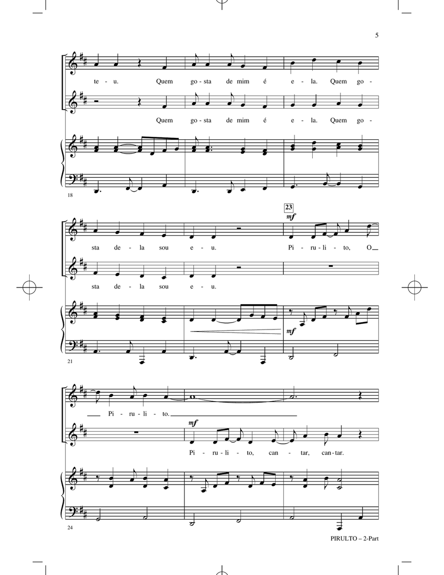 Pirulito Pirulito 2-Part scores gallery preview page 3