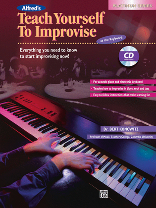 Book cover for Alfred's Teach Yourself To Improvise at the Keyboard - Book/CD