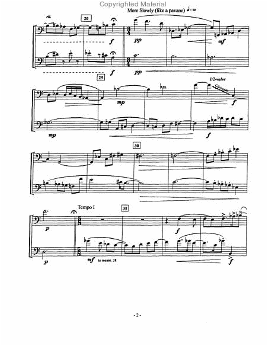 Six Duodecadent Duets Brass Duet scores gallery preview page 3