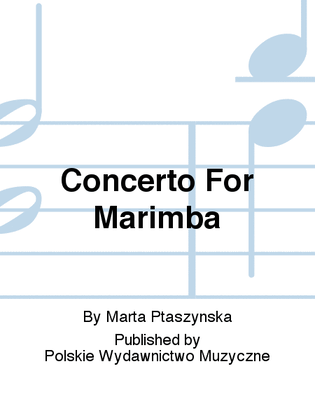 Book cover for Concerto For Marimba