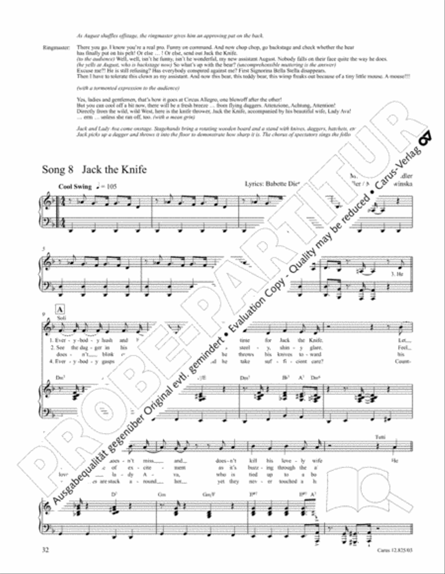 Circus Allegro Circus Allegro Choir scores gallery preview page 33